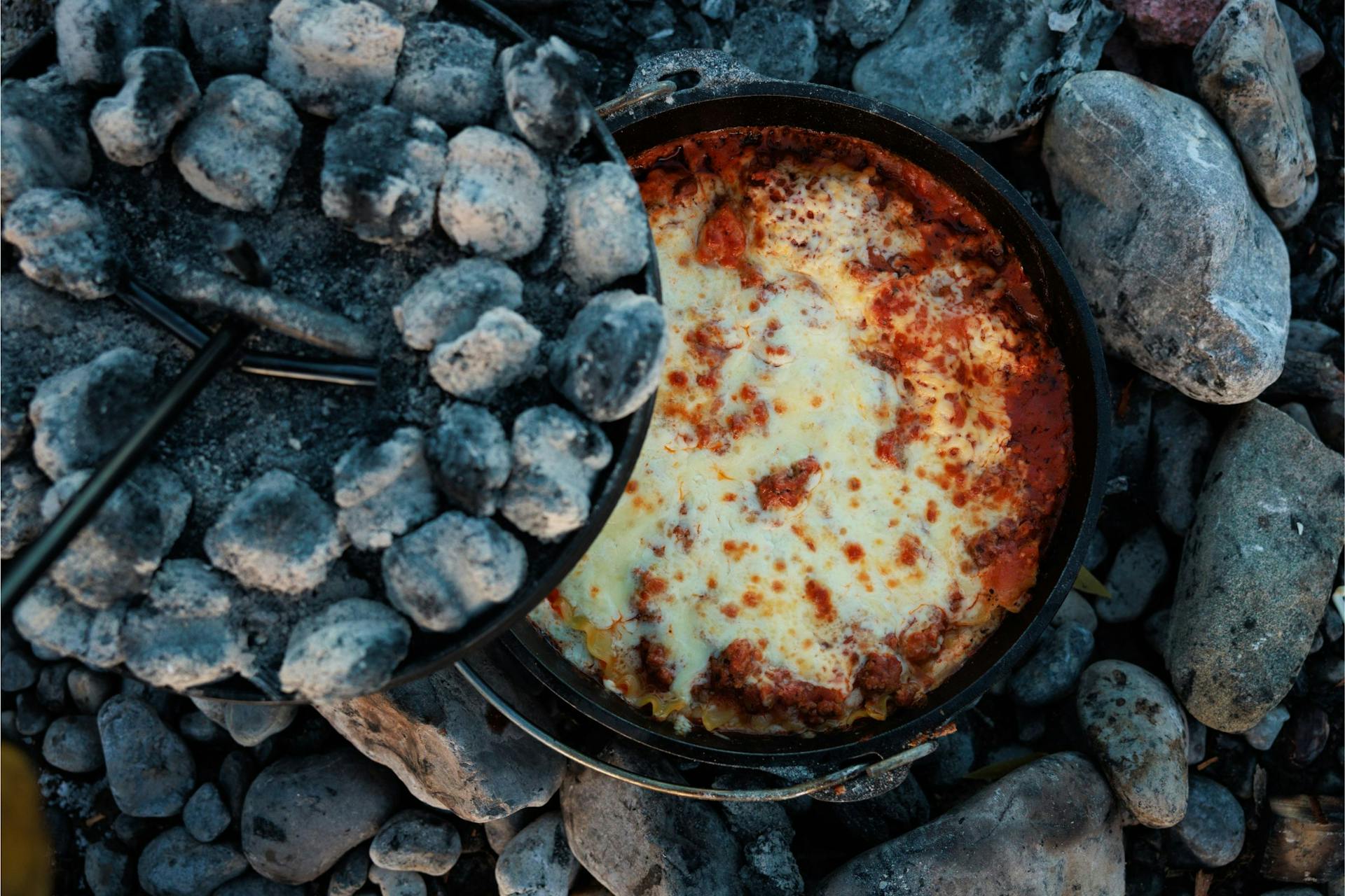 Delicious Dutch-Oven Campfire Lasagna — CAMP KITCHEN